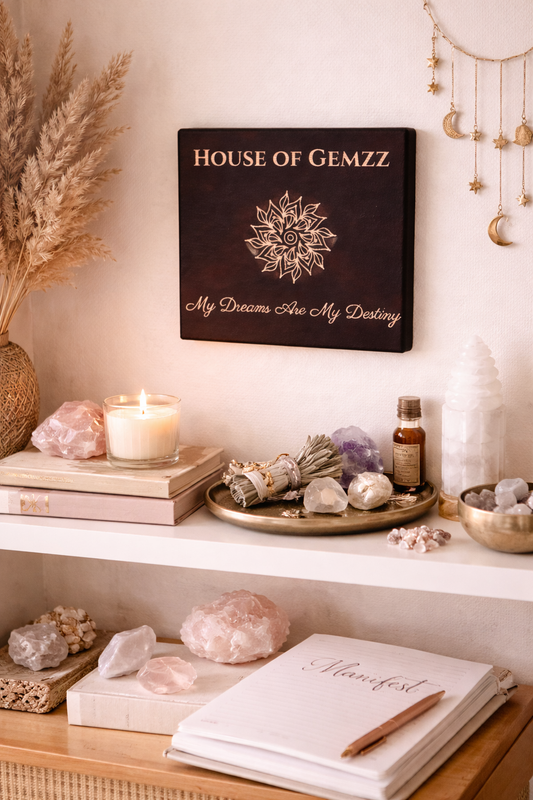 My Dreams Are My Destiny Mini Canvas - Luxury Affirmation Wall Art | House of Gemzz