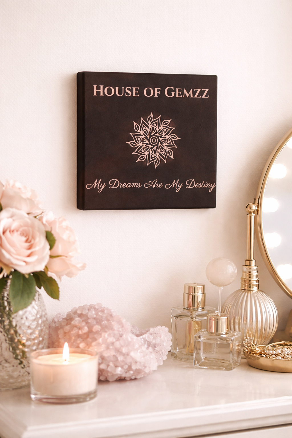 My Dreams Are My Destiny Mini Canvas - Luxury Affirmation Wall Art | House of Gemzz