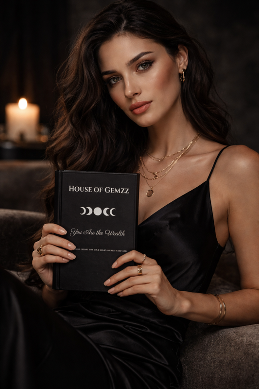 Black Obsidian Luxury Moon Phase Journal