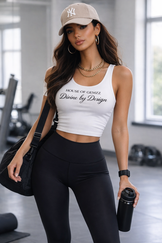 House of Gemzz "Divine by Design" Crop Top Tank
