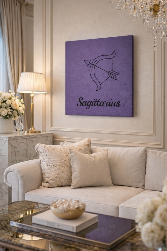 Sagittarius Celestial Zodiac Canvas