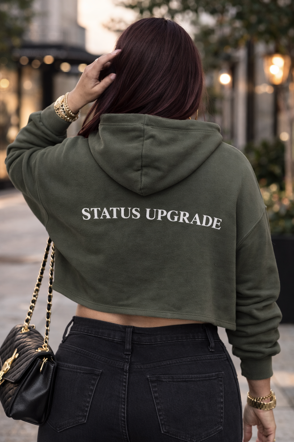 Status Upgrade Crop Hoodie