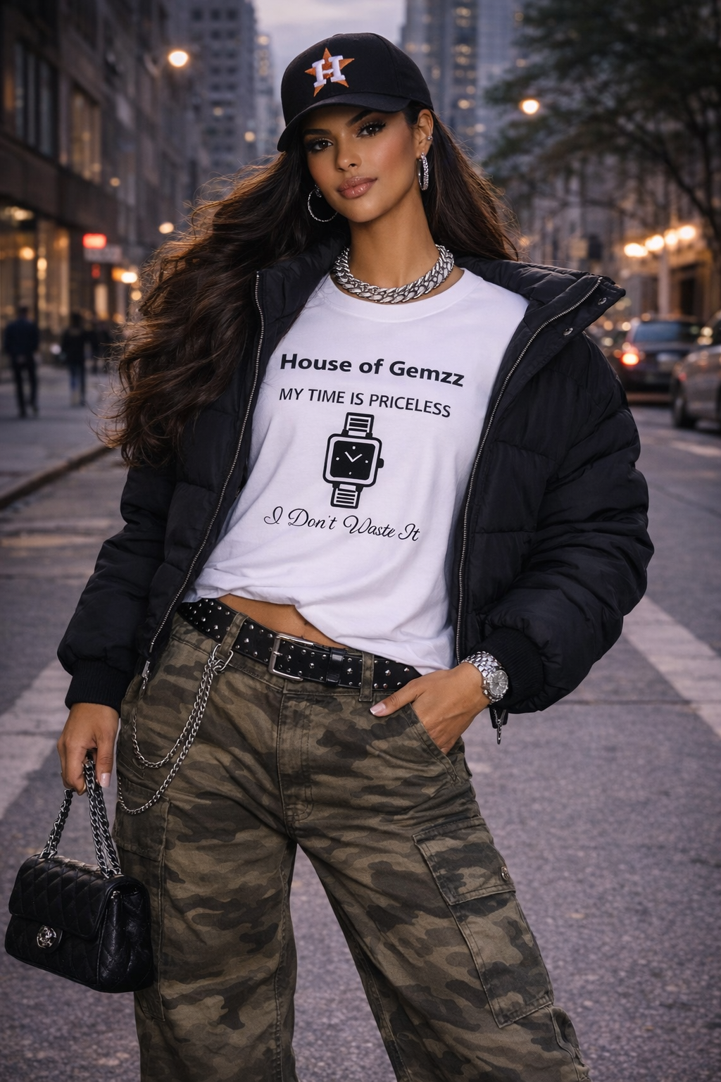 House of Gemzz "My Time Is Priceless" Luxury Mindset Tee