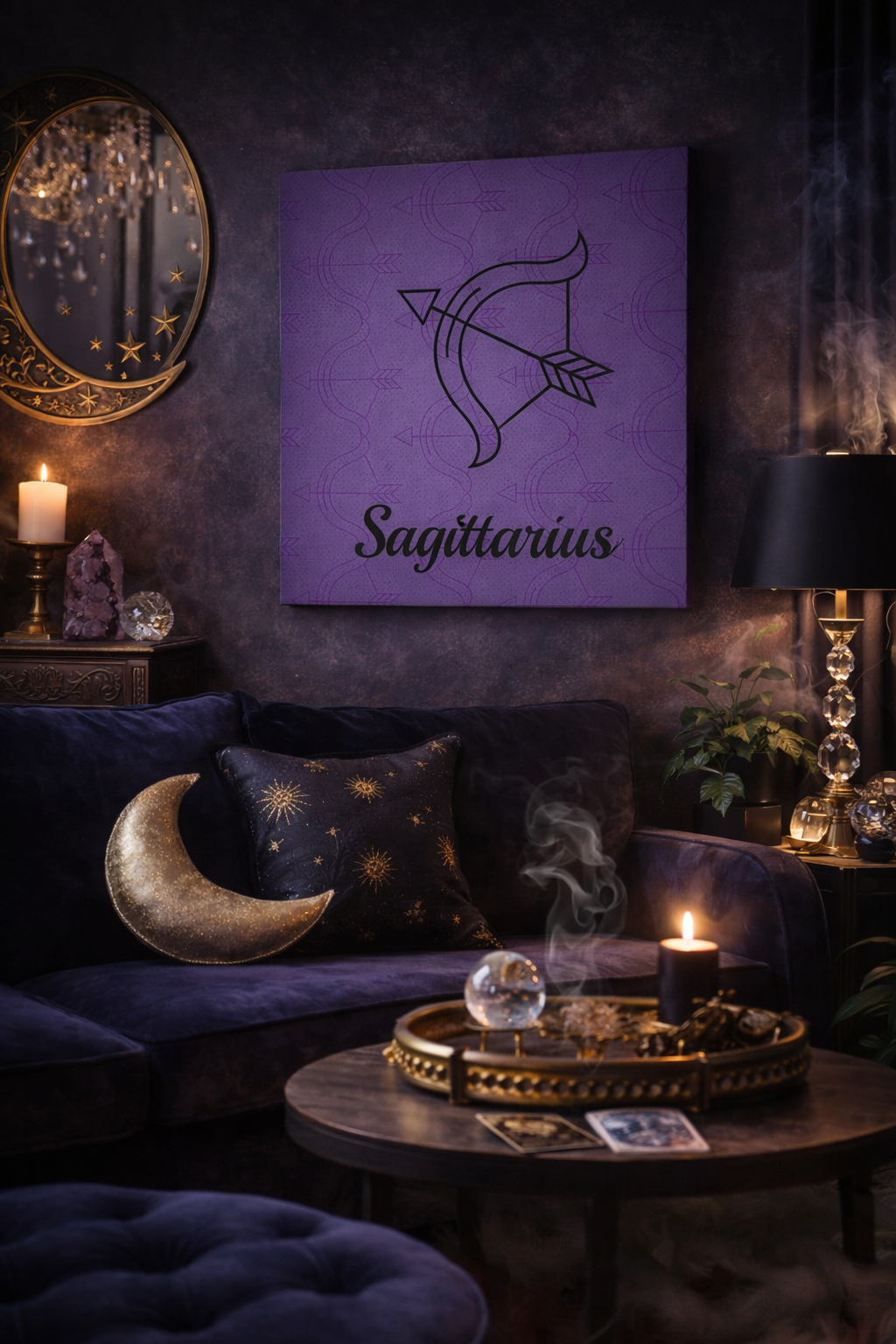 Sagittarius Celestial Zodiac Canvas