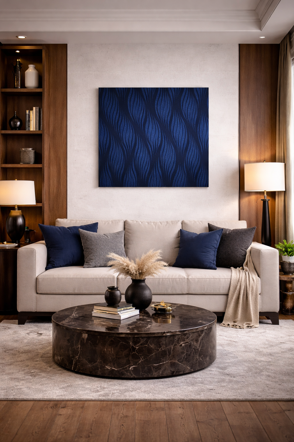 Midnight Flow Canvas