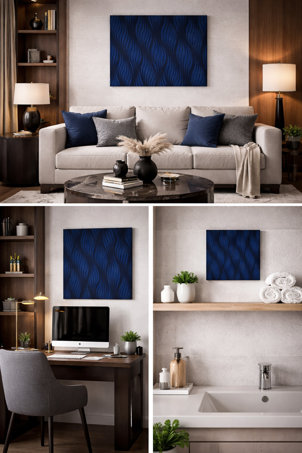 Midnight Flow Canvas