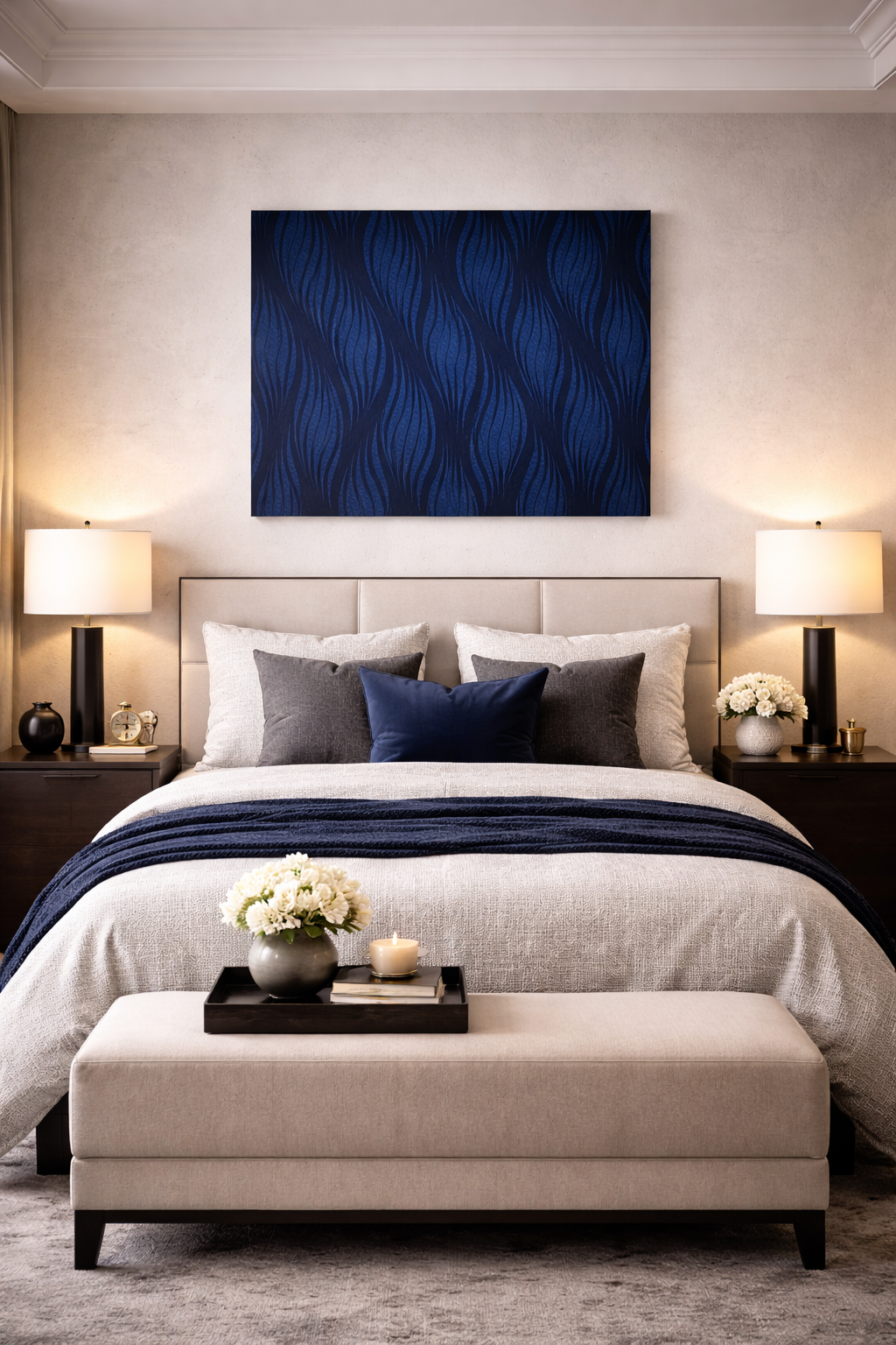 Midnight Flow Canvas